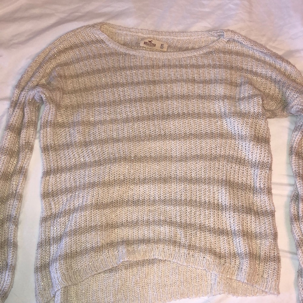 Sparkly striped sweater